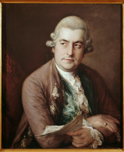 Saksalaisen säveltäjän Johann Christian Bachin muotokuva tekijältä Thomas Gainsborough