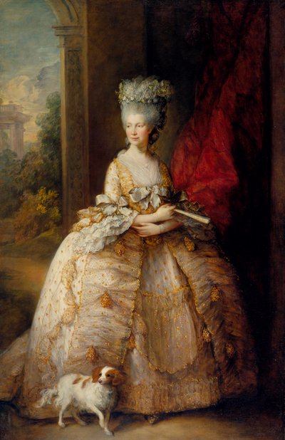 Kuningatar Charlotte (1744-1818) tekijältä Thomas Gainsborough