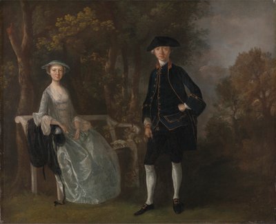 Lady Lloyd ja hänen poikansa Richard Savage Lloyd, Hintlesham Hall, Suffolk tekijältä Thomas Gainsborough RA