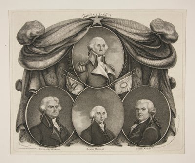 (Washington) Thomas Jefferson. - James Madison. - John Adams tekijältä Thomas Gimbrede