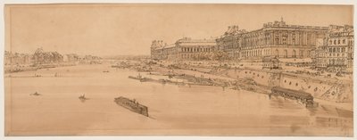 Valikoima kahdestakymmenestä kauneimmasta näkymästä Pariisissa, 1802. tekijältä Thomas Girtin