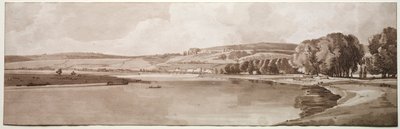 Valikoima 20 Pariisin kauneimmasta näkymistä: Näkymä Belle Vue & Pont de Sêve, 1802 tekijältä Thomas Girtin