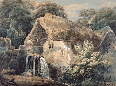 An Overshot Mill, Devon, 1797 tekijältä Thomas Girtin