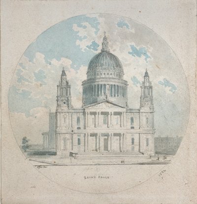 Pyhän Paavalin katedraali, 1790 tekijältä Thomas Girtin