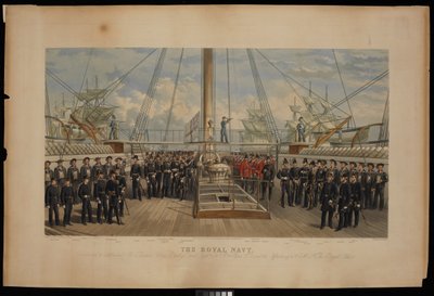 Kuninkaallinen laivasto. Omistettu amiraali Sir Thomas Sabrine Pasleylle... H.M.S. The Royal Oakista... tekijältä Thomas Goldsworth Dutton