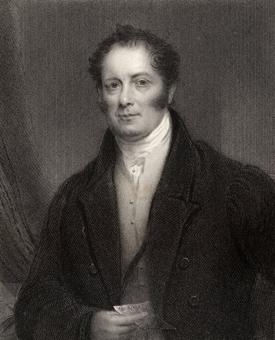 Edward Baines, kaiverrettu J. Cochran, National Portrait Gallerysta, osa V, julkaistu noin 1835 tekijältä Thomas Hargreaves