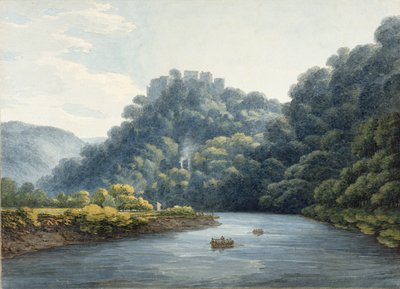 Goodrich Castle on the Wye (wc, kynä ja muste, liitu ja kynä paperilla) tekijältä Thomas Hearne