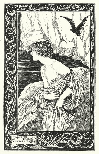 Ariadne Naxoksella (litografia) tekijältä Thomas Heath Robinson