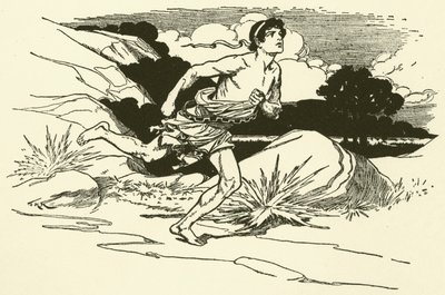 Maratonin uutiset (kaiverrus) tekijältä Thomas Heath Robinson