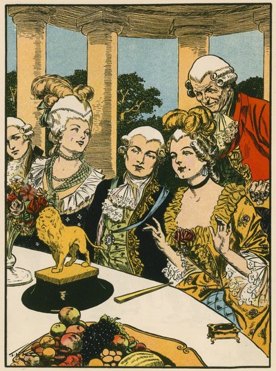 Canovan voileijona (värilitro) tekijältä Thomas Heath Robinson