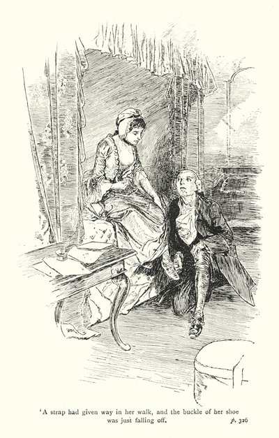 Kuvitus Laurence Sternen teokseen A Sentimental Journey (litografia). tekijältä Thomas Heath Robinson