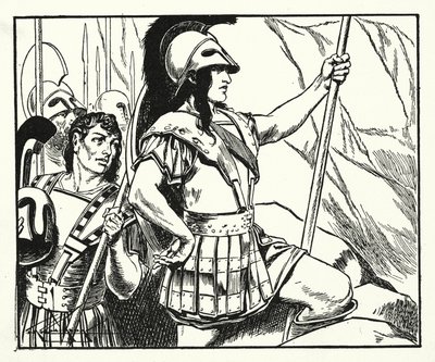 Leonidas (litografia) tekijältä Thomas Heath Robinson
