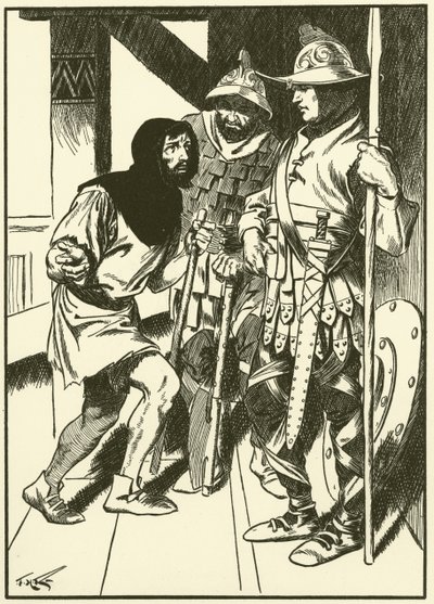 Hiilenpolttaja palatsissa (kaiverrus) tekijältä Thomas Heath Robinson