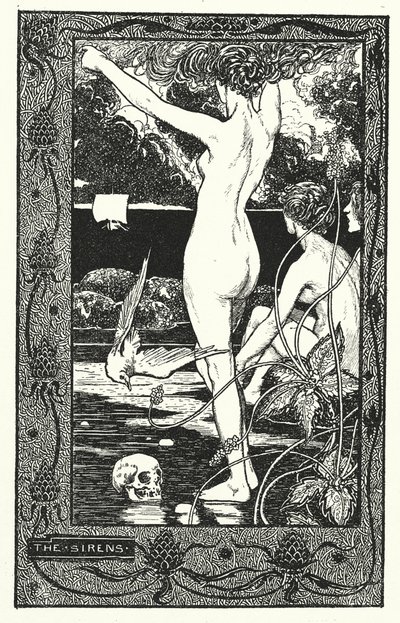 Seireenit (litografia) tekijältä Thomas Heath Robinson