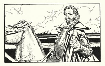 Vilhelm Hiljainen, Hollannin sankari (litografia) tekijältä Thomas Heath Robinson