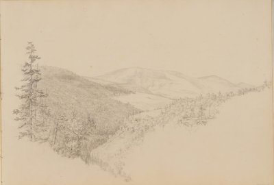 Kauterskill Clove Sketchbook of Landscape and Animal Subjects -kirjasta, n. 1860-64. tekijältä Thomas Hewes Hinckley