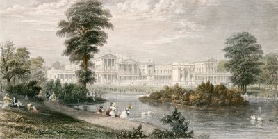 Buckinghamin palatsi, Westminster, Lontoo, 1835 tekijältä Thomas Higham