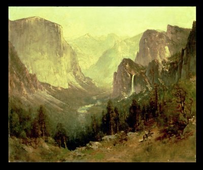 Metsästys Yosemitessa, 1890 tekijältä Thomas Hill