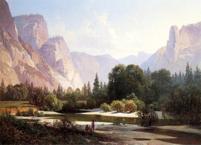 Paiute Indian Camp, Yosemite, 1890 tekijältä Thomas Hill