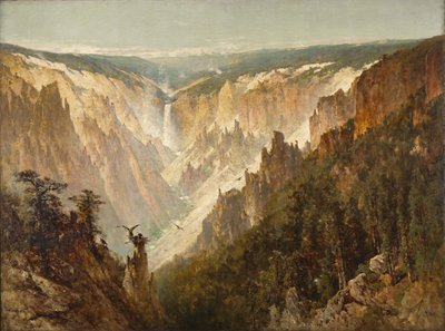 Yellowstonen Grand Canyon, noin 1884 tekijältä Thomas Hill