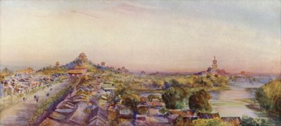 Peking, Nakikita mula sa Drum Tower finn tekijältä Thomas Hodgson Liddell
