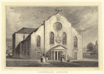 Canongate Church (kaiverrus) tekijältä Thomas Hosmer (after) Shepherd
