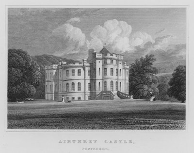 Airthreyn linna, Perthshire (kaiverrus) tekijältä Thomas Hosmer Shepherd