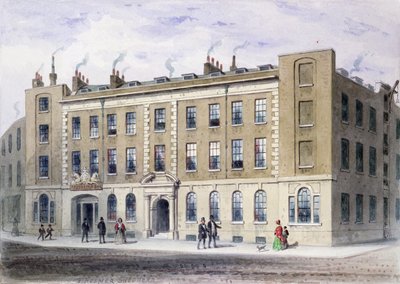 Apothecaries Lane, 1855 (wc paperilla) tekijältä Thomas Hosmer Shepherd