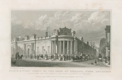 Bank of England, Sir John Soanen rintamilla tekijältä Thomas Hosmer Shepherd