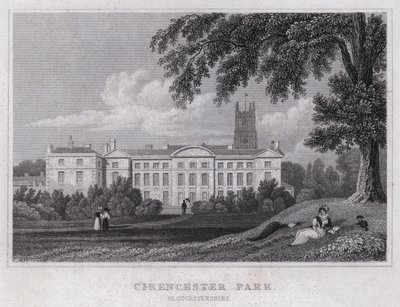 Cirencester Park, Gloucestershire (kaiverrus) tekijältä Thomas Hosmer Shepherd