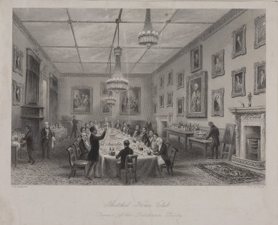 Dilettanti-seuran illallinen kokous, Olkikattoinen House Tavern St James