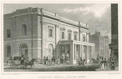 Drury Lane Theatre, Lontoo tekijältä Thomas Hosmer Shepherd