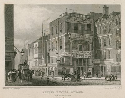 Exeter Change, The Strand, Lontoo tekijältä Thomas Hosmer Shepherd