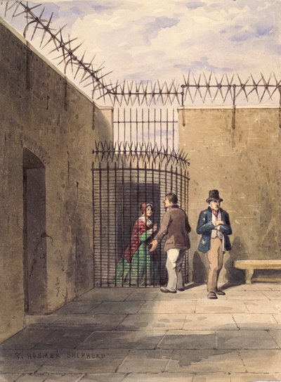House of Correction, Clerkenwell, Lontoo, n. 1830 tekijältä Thomas Hosmer Shepherd
