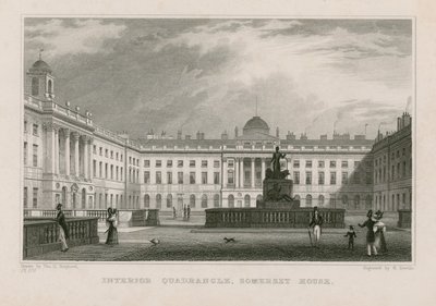 Sisäinen nelikulmio, Somerset House tekijältä Thomas Hosmer Shepherd