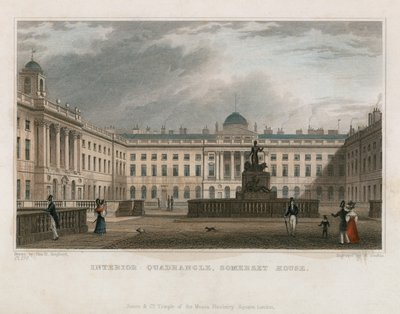Interior Quadrant, Somerset House tekijältä Thomas Hosmer Shepherd