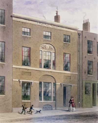Putkimies Hall Great Bush Lanella, Cannon Street, 1851 tekijältä Thomas Hosmer Shepherd