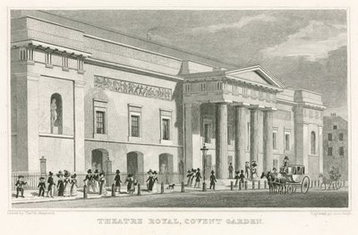 Royal Theatre, Covent Garden; tekijältä Thomas Hosmer Shepherd