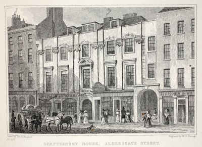 Shaftesbury House, Aldersgate Street, "Lontoo and it