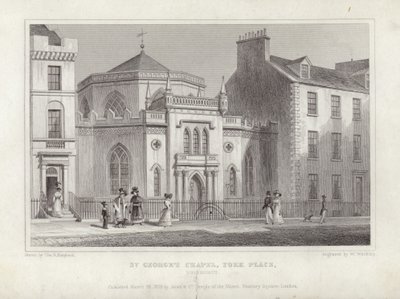 Pyhän Yrjön kappeli, York Place tekijältä Thomas Hosmer Shepherd