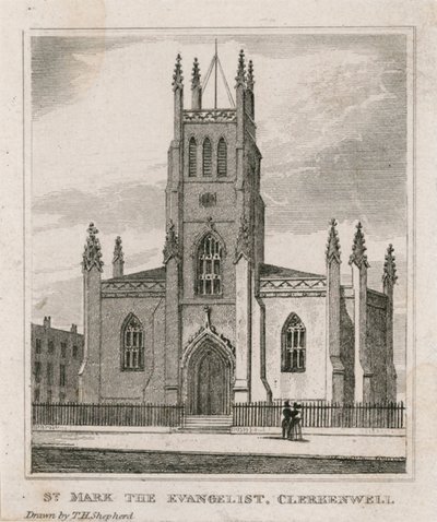 Pyhän Markuksen kirkko, Clerkenwell tekijältä Thomas Hosmer Shepherd