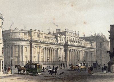 The Bank of England, kaiverrus Louis-Jules Arnout (1814-68), pub. 1854, E. Gambart und Co. (litografia) tekijältä Thomas Hosmer Shepherd