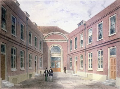 Girdlers Hallin sisähuone Basinghall Streetillä, 1853. tekijältä Thomas Hosmer Shepherd