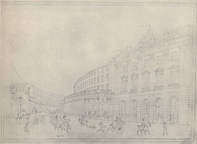 The Quadrant, Regent Street, 1822, 1920 tekijältä Thomas Hosmer Shepherd