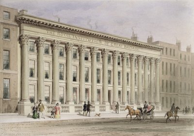 Ison-Britannian kuninkaallinen instituutti, Albemarle Street, n. 1838 tekijältä Thomas Hosmer Shepherd