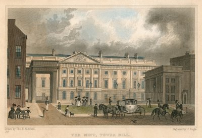 Royal Mint, Tower Hill, Lontoo tekijältä Thomas Hosmer Shepherd