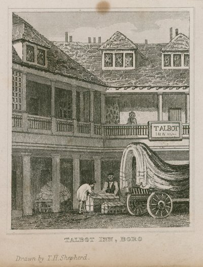 Tabard Inn, Southwark tekijältä Thomas Hosmer Shepherd