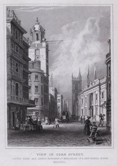 Näkymä Corn Street, Castle Bank, All Saints, Exchange, St Werburgh