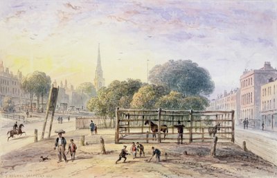 Näkymä Islington Poundille, 1850 tekijältä Thomas Hosmer Shepherd