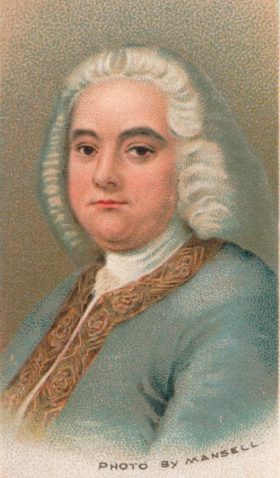 George Frideric Handel 1685-1759, saksalaissyntyinen brittiläinen säveltäjä, 1911 tekijältä Thomas Hudson